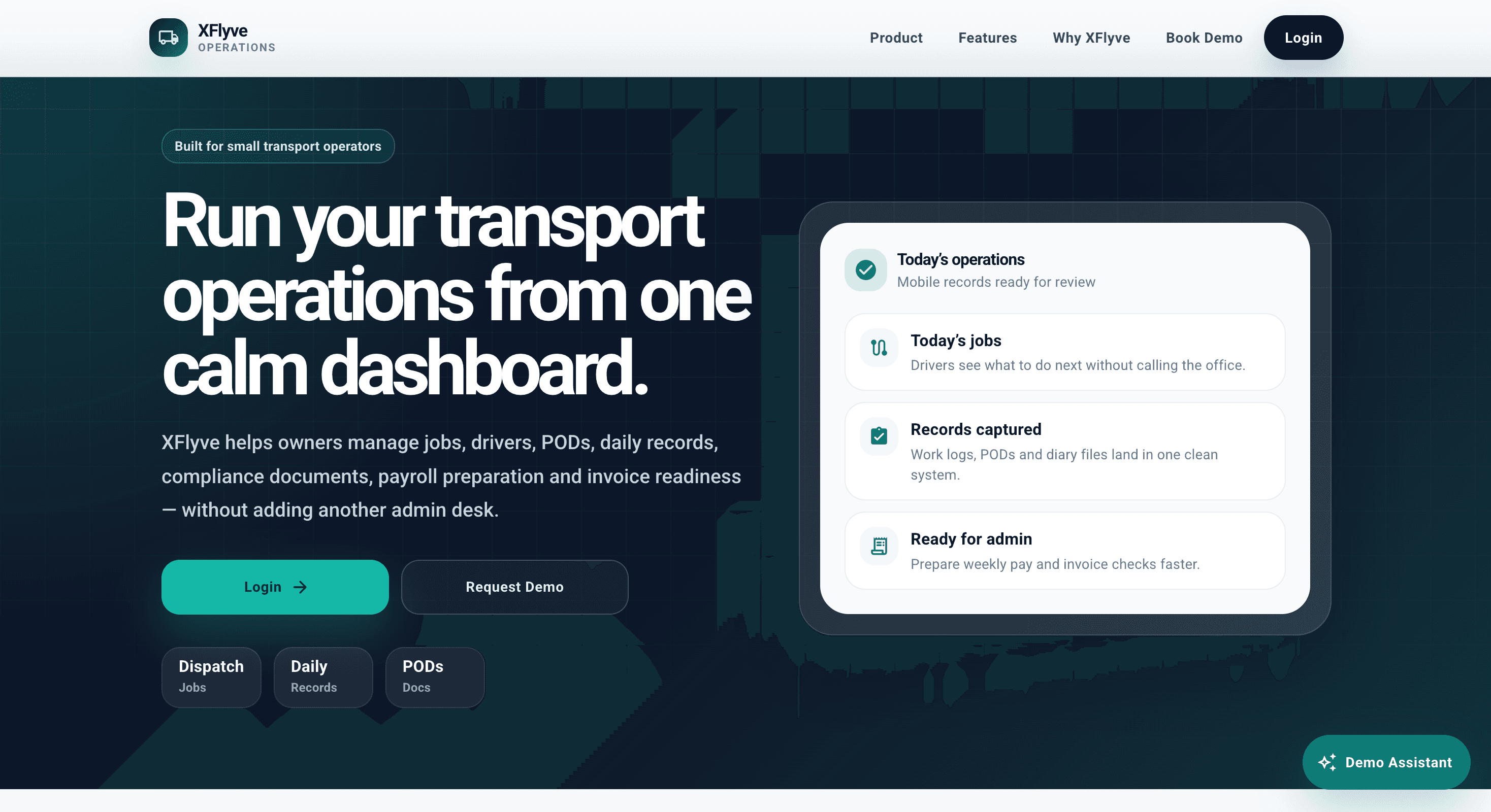 XFlyve Logistics Platform preview